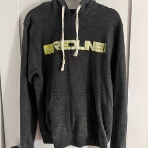 J. America Charcoal Hoodie with Yellow Accents
